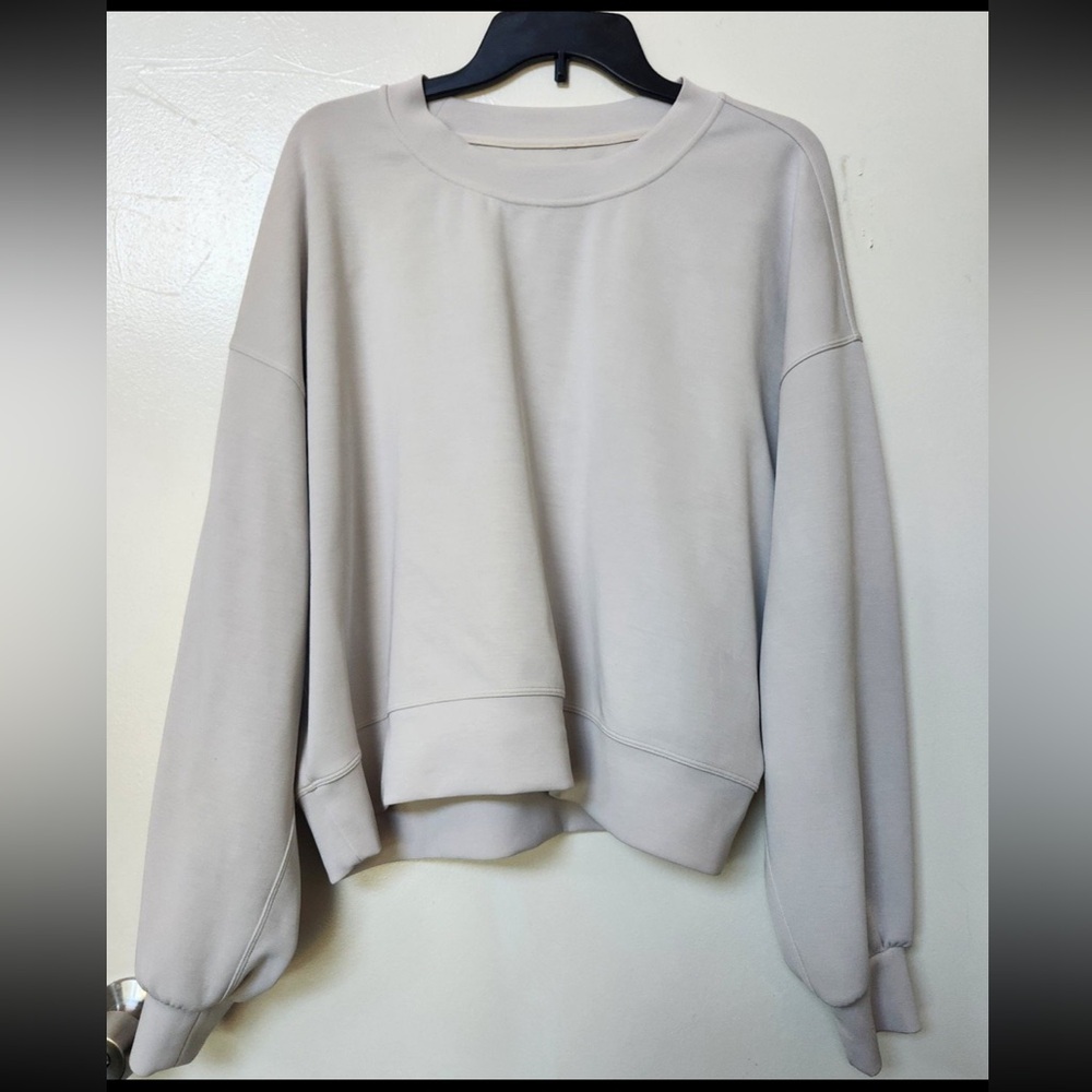 Lululemon Perfectly Oversized Cropped Crew Sweatshirt sweater size 16